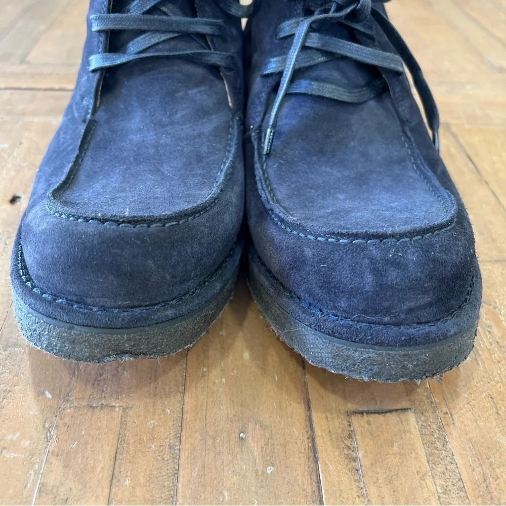 Vince Suede Chukka Boots Men’s 8.5 Blue Ankle Lace Up Preppy Casual Leather
